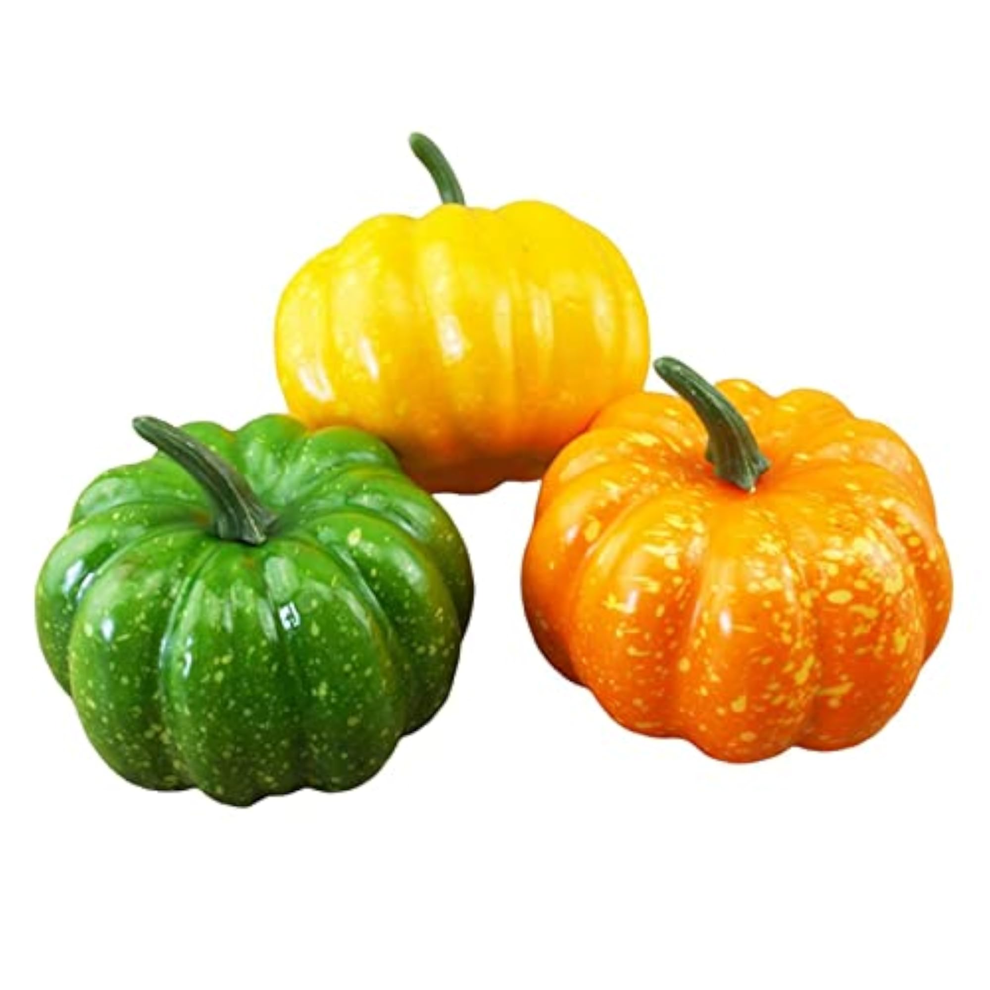 3Pcs Artificial Pumpkin Decoration for Farmhouse Mantel